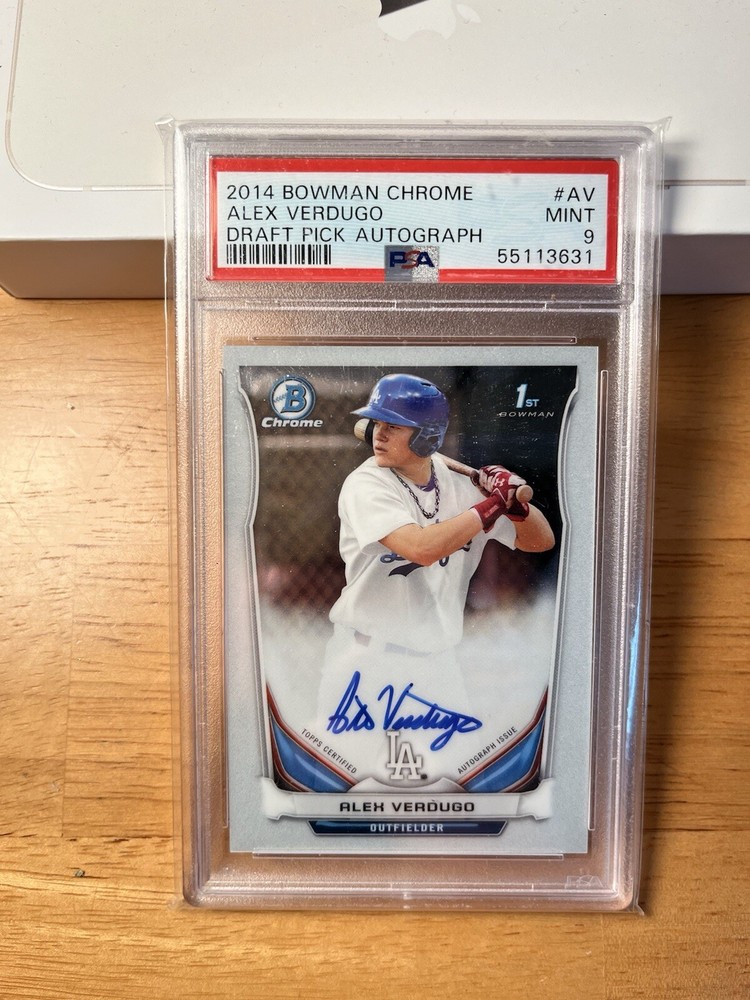 Alex Verdugo PSA 9 1st Bowman Chrome Auto #BCA-AV *YANKEES