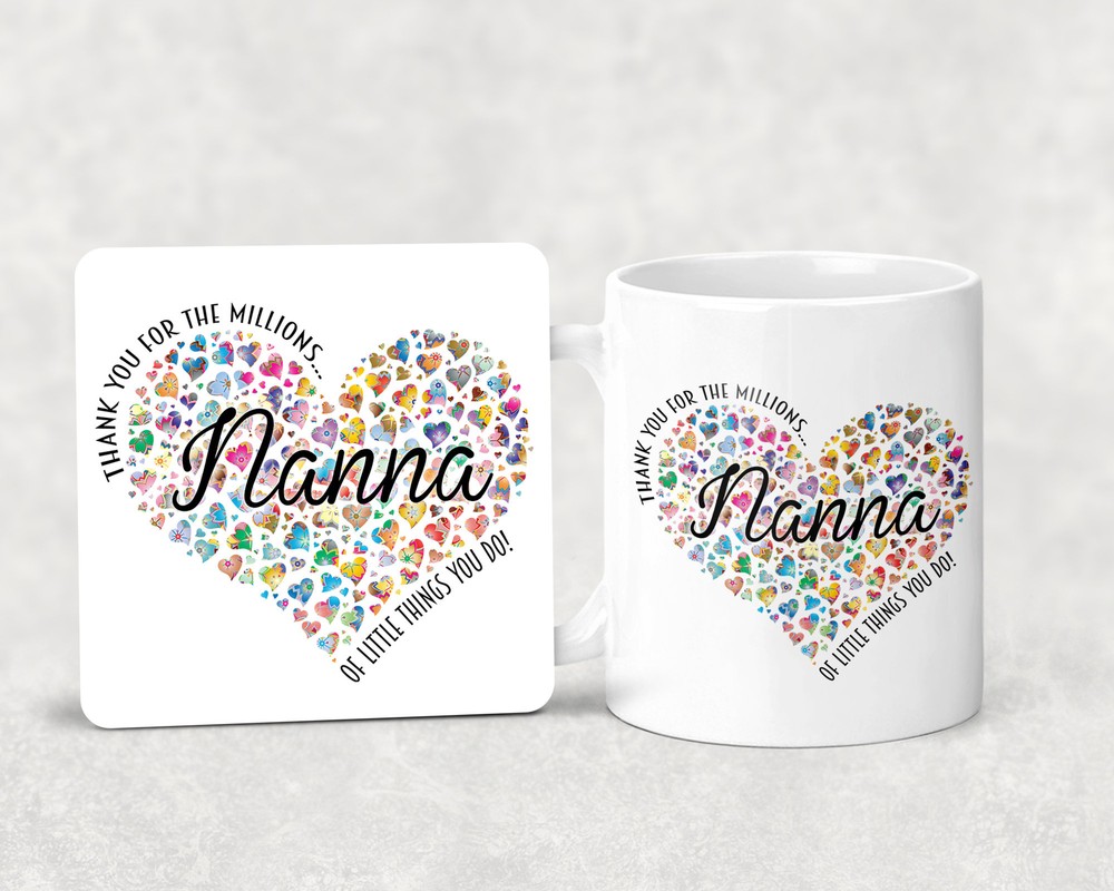 Nanna Thank You Mug Custom Gifts Personalized Options