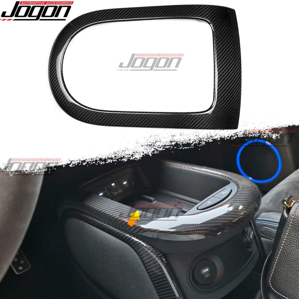 5N Real Carbon Conosle Charger Storage Box Cover For Hyundai Ioniq 5 N NE 2023+