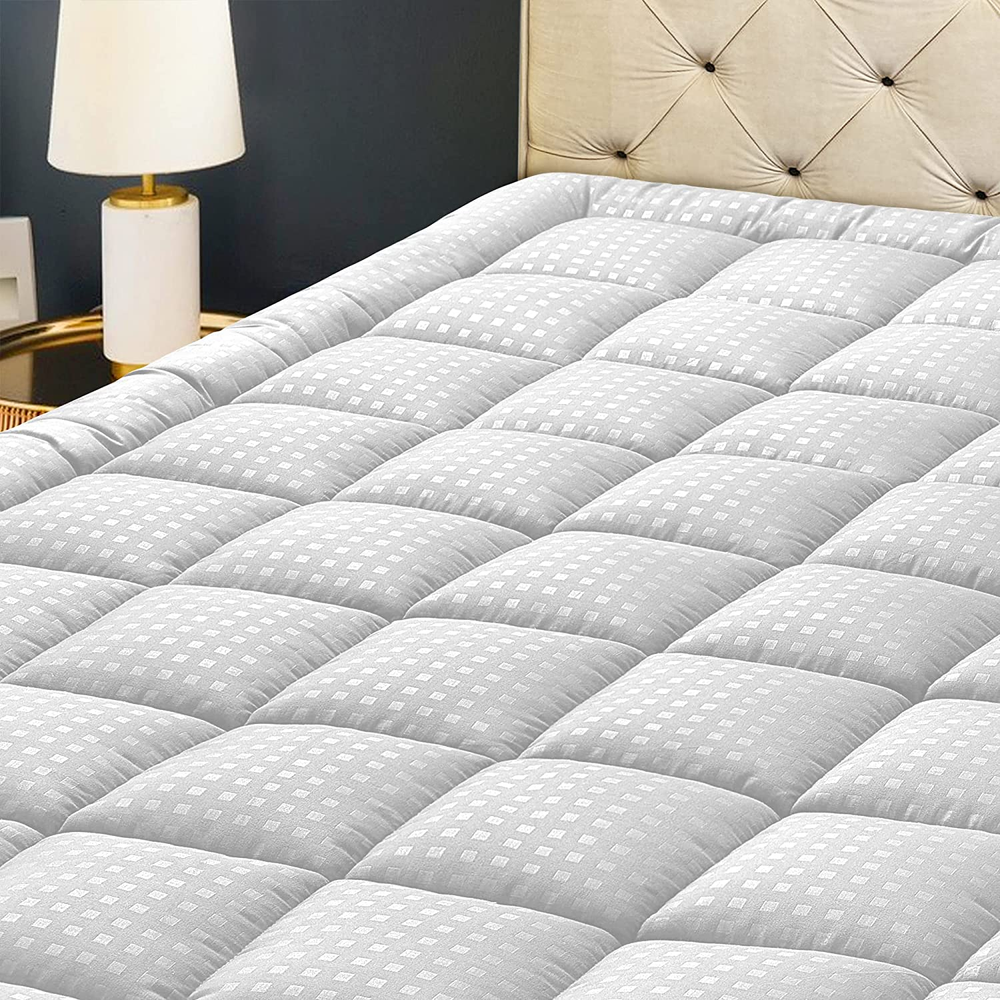 Queen Mattress Pad Quilted Fitted Mattress Protector Cooling Pillow Top Mattress