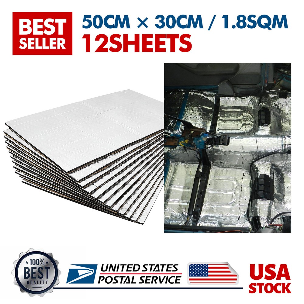 20sqft Automotive Noise Heat Shield Insulation Car Sound Deadener Mat Dampening