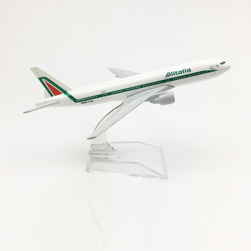 1:400 16cm Alitalia B777 Plane Model Alloy Aircraft Diecast Airplane Ornaments g