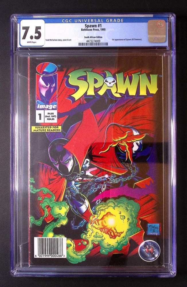 Spawn #1 (1995) CGC 7.5 | South African Edition | 1st App