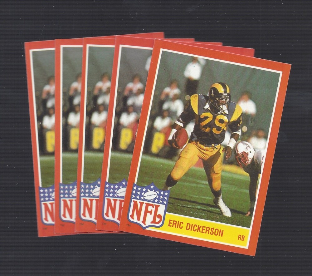 1985 Topps Glossy Insert Lot of 5 Eric Dickerson 2nd Year HOF 99¢ Shipping