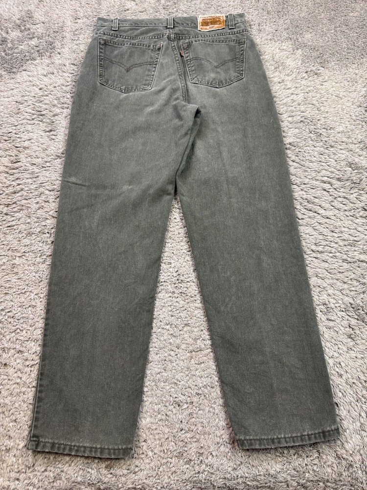 Vtg Levis 540 Jeans Men 33x30 Sage Green Relaxed Loose Fit Brown Tab Denim 90s