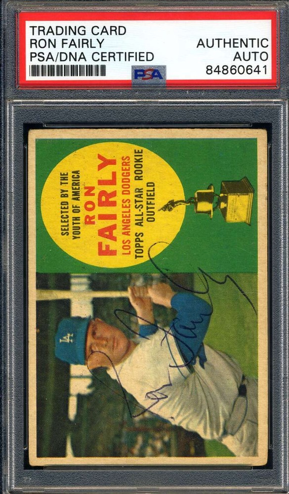 Ron Fairly PSA DNA Signed 1960 Topps All Star Rookie Autograph