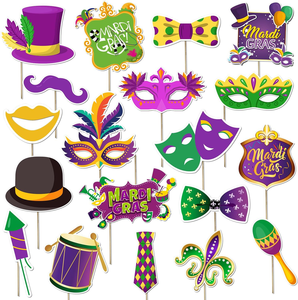 Mardi Gras Decorations Photo Booth Props Mardi Gras Party Decorations Photo Prop