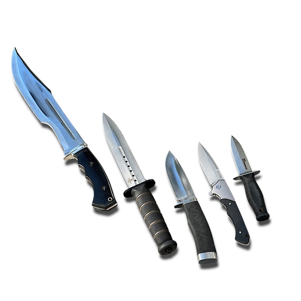 Tactical Knife Lot – Bowie, Dagger, Spring Assisted, Fixed Blade – Choose Style