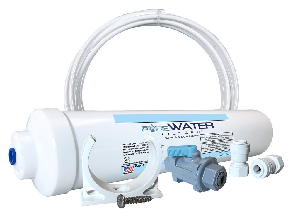 Refrigerator Water Filter Kit with Ice Maker Hookup