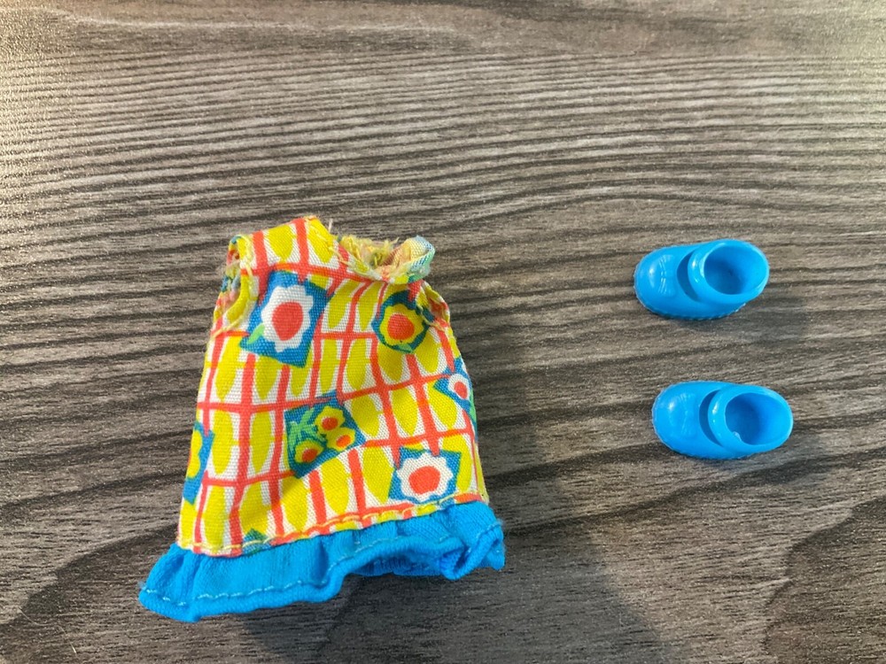 Mattel Barbie Kelly Doll Clothes Dress &  Shoes Set Lot # 25