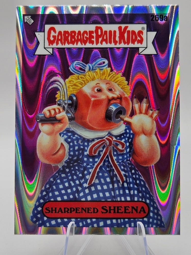 2024 Garbage Pail Kid Topps Chrome Series 7 Sharpened Sheena 269a Wave Refractor