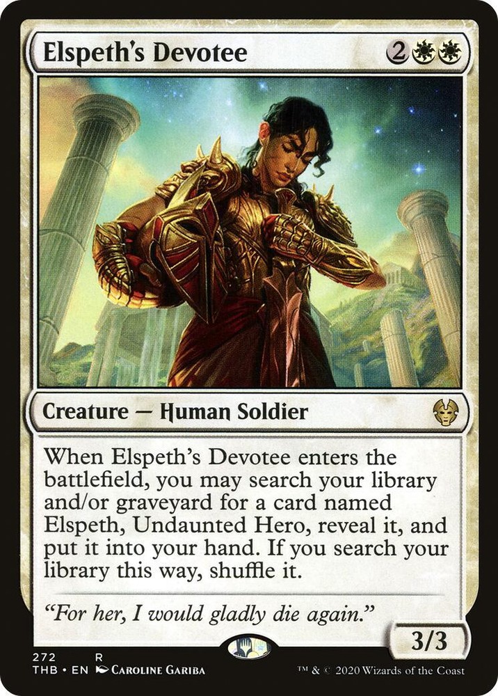 Elspeth's Devotee Theros Beyond Death Regular