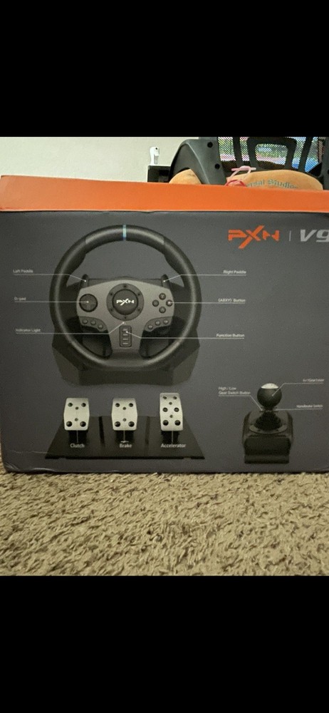 PXN V9 Racing Wheel with Pedals and Shifter for PC & PlayStation Gaming
