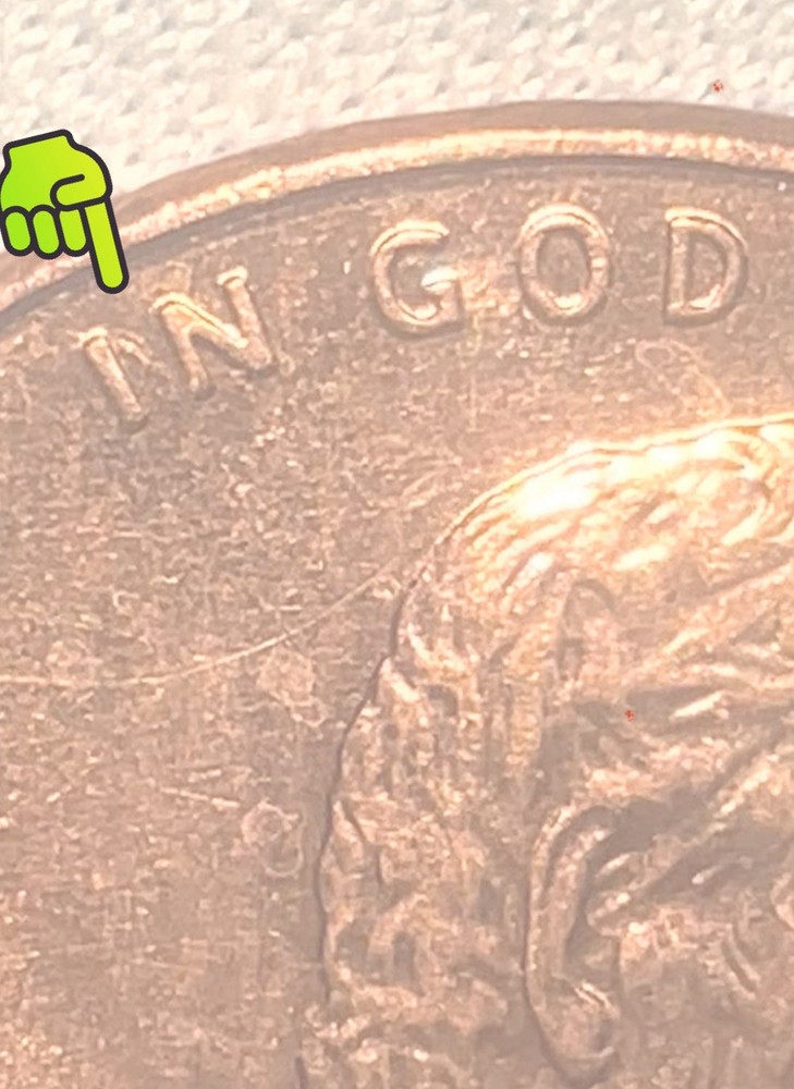 2008 D Lincoln Memorial Penny Rare Double-Sided Error Coin