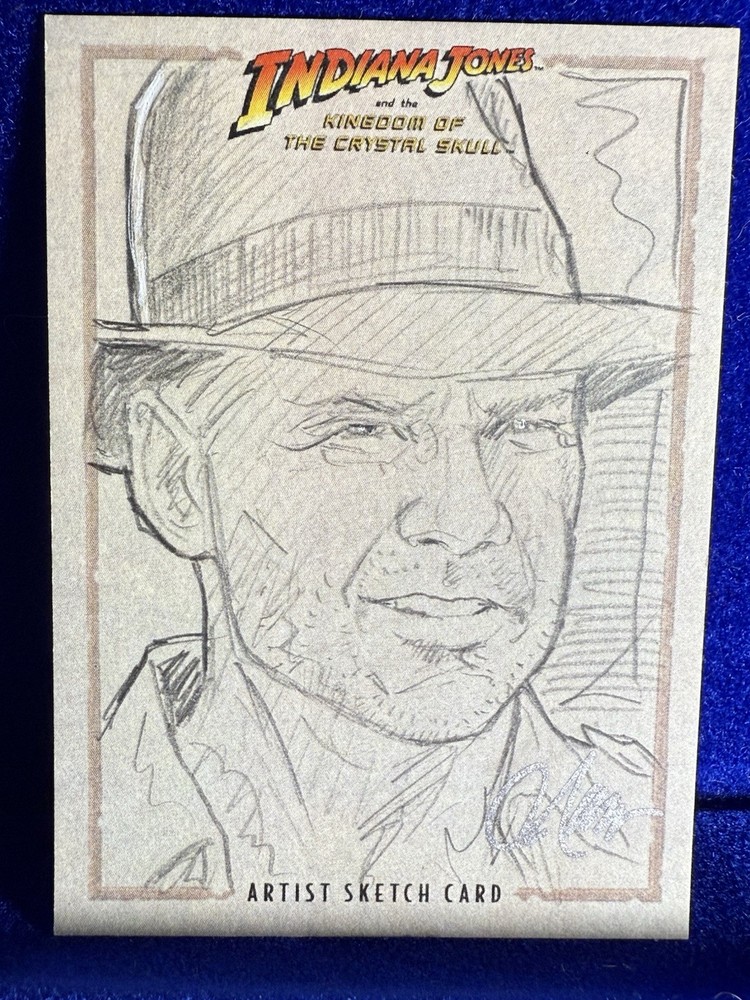 2008 Topps Indiana Jones Masterpieces Sketch Card Crystal Skull Beautiful!
