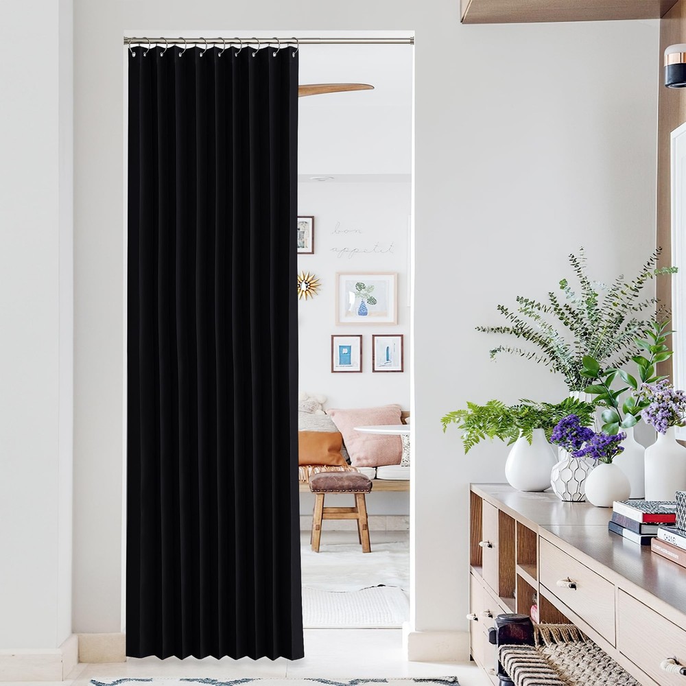 80-Inch Blackout Curtains for Bedroom Thermal Insulated Room Darkening Drapes