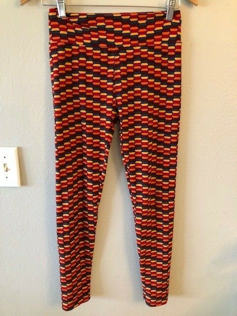 LuLaRoe LLR Women's One Size Regular Super Soft Print Leggings X2