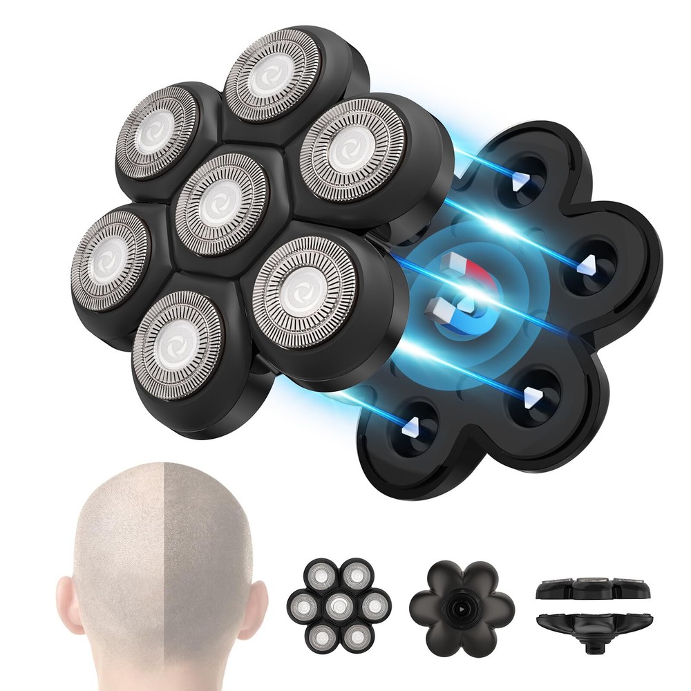 Men's Electric Shaver Replacement Heads: 7D Blade Replacement Heads for Mens ...