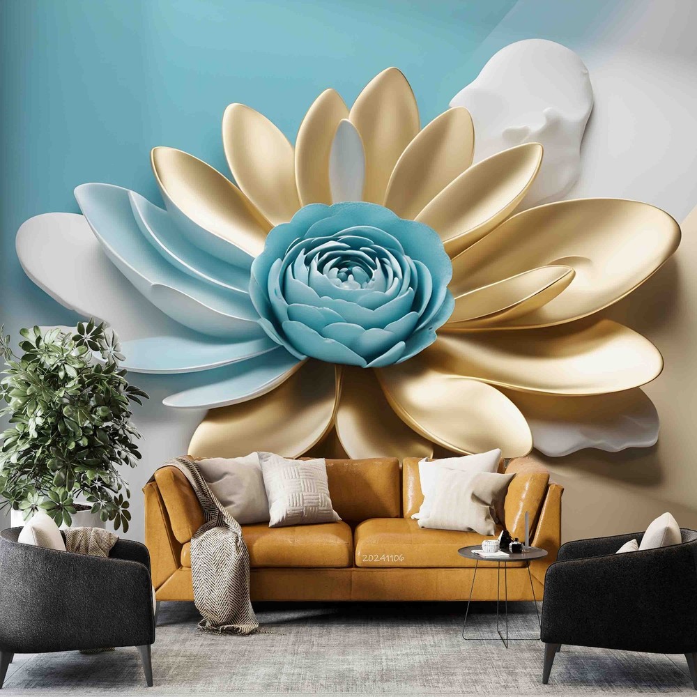 3D Decoration Flowers Wall Murals Wallpaper Murals Wall Sticker 5
