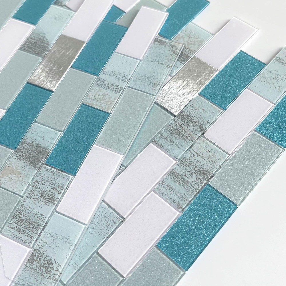 Peel and Stick Mosaic Backsplash Tile for Kitchen Bathroom Shower Marble