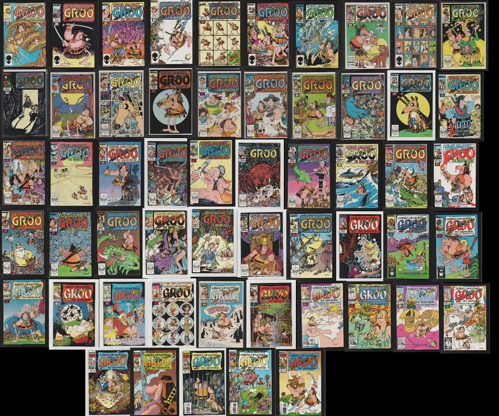 GROO (9.2/9.4 NM AVG) THE WANDERER LOT OF 58 (#21-105 SEE DETAILS BELOW) MARVEL!