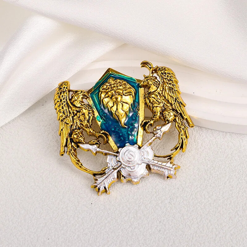 Retro Angel Wing Brooch Personalized Animal Eagle Jewelry Men's Suit Accessories