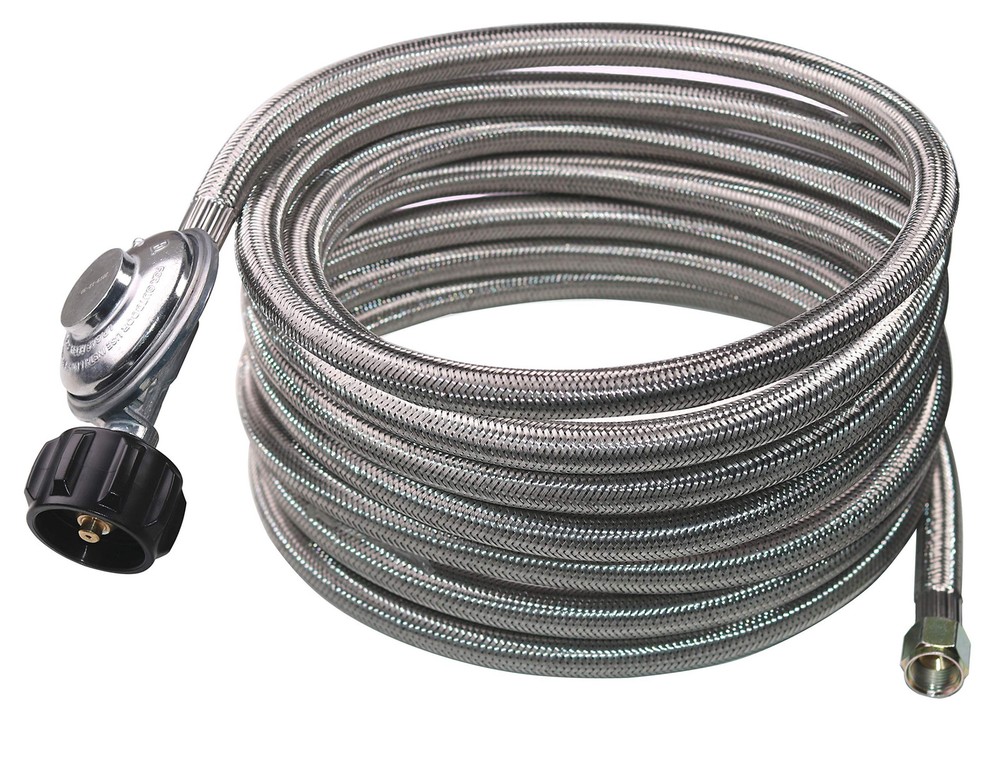 12 Feet Universal QCC1 Low Pressure Propane Regulator Grill with Stainless St...