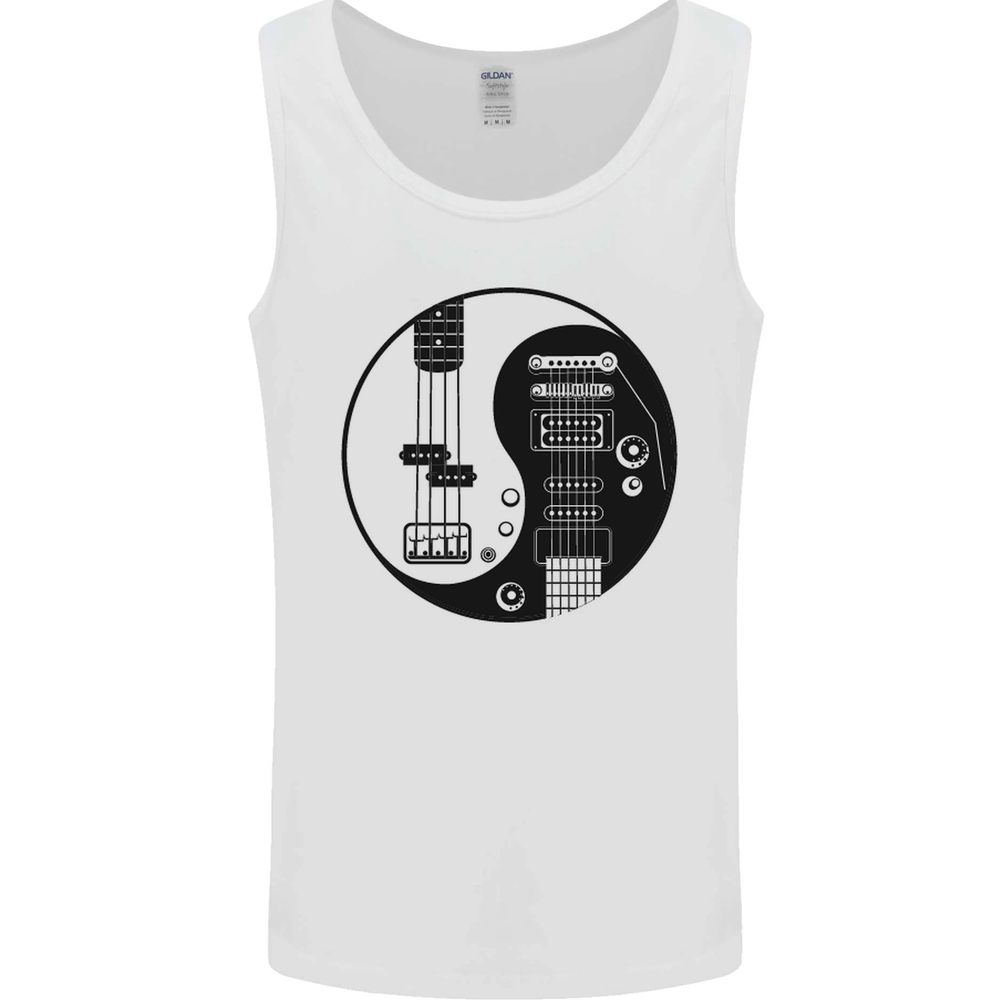 Yin Yang Guitarist Electric Bass Vest Tank Top for Men
