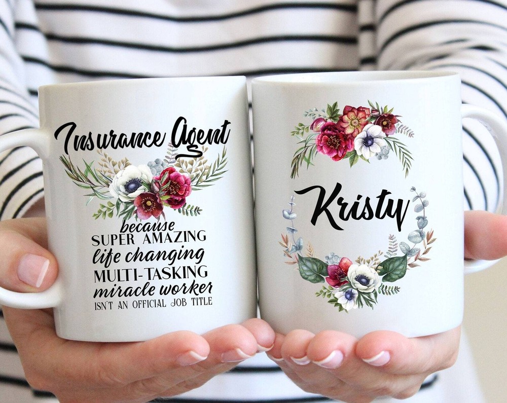 Personalized Insurance Agent Gift For Women L Retirement Thank You Appreciation