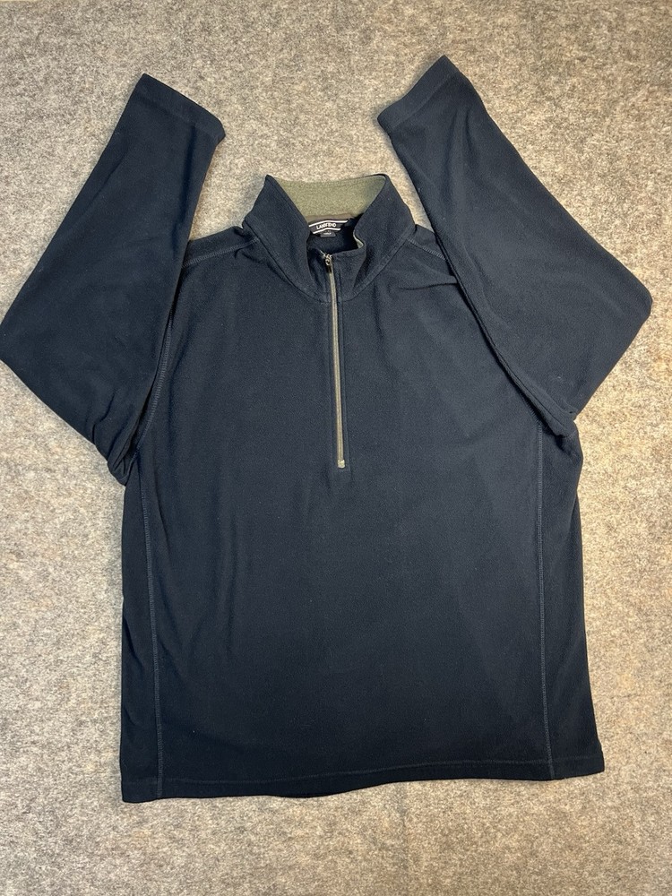 Lands' End Men’s Size XL Fleece Half Zip Pullover