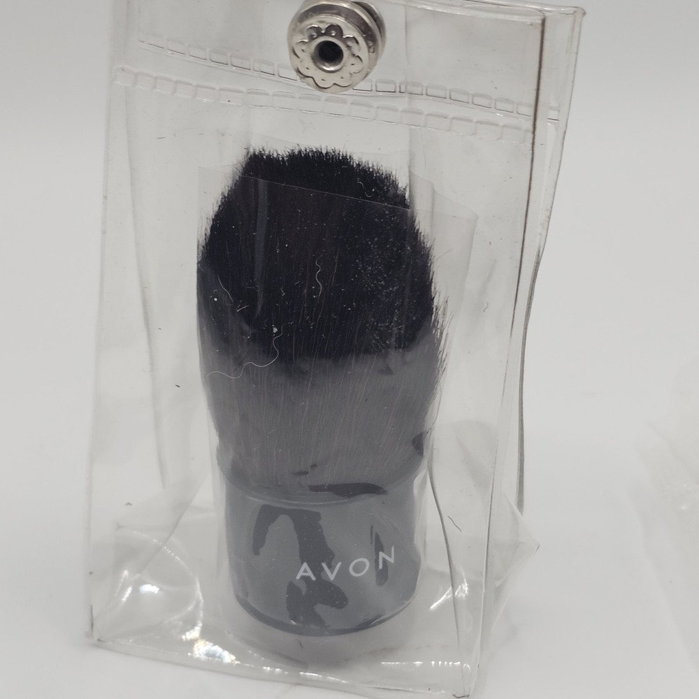 Avon All Over Kabuki Face Brush 2008 Makeup Brush New Estate Find Clear Case
