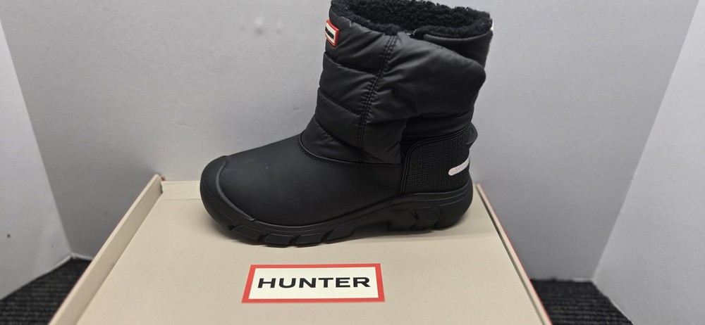 Kids' Hunter Snow Boots Size 2 - Black Waterproof Insulated Winter Boots