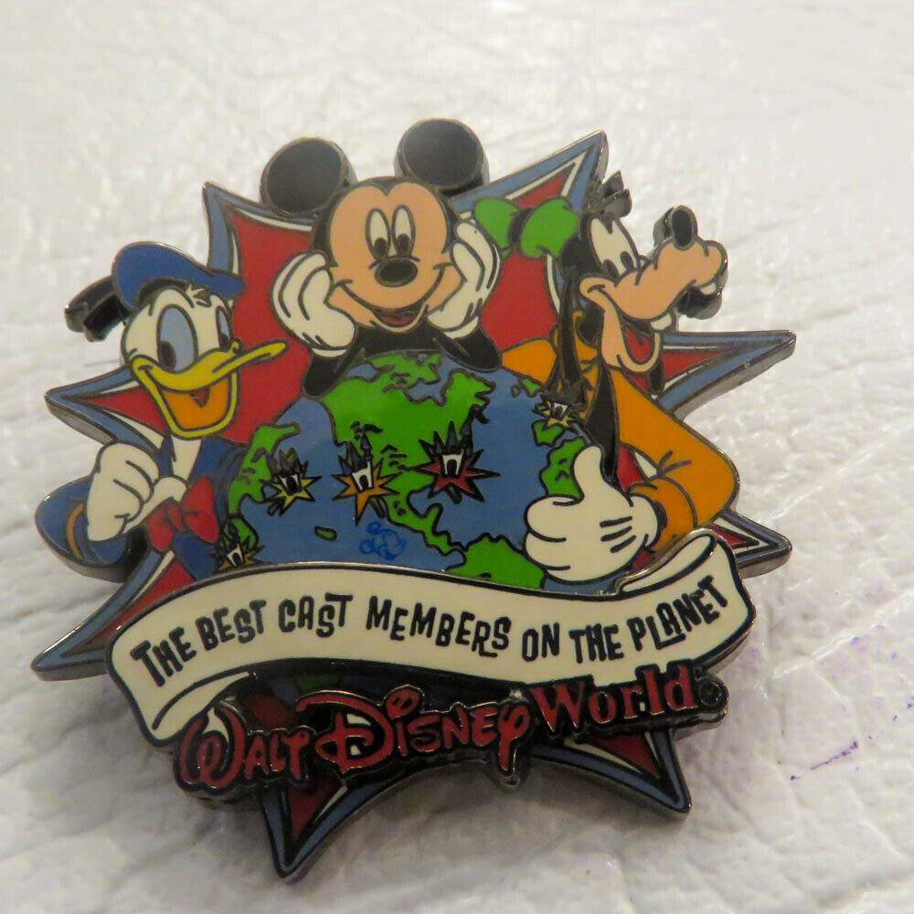 Disney The Best Cast Members on the Planet WDW Mickey Donald Goofy Pin