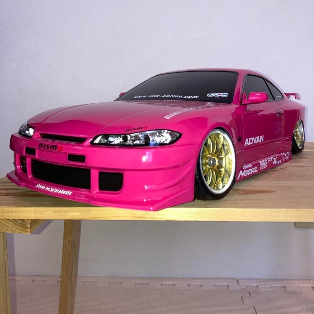 Tamiya 1/10 Nissan Silvia S15 RC drift car body unpainted