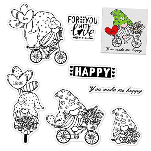 Love Dwarf Clear Stamps for Card Making Decoration and Scrapbooking Supplies,
