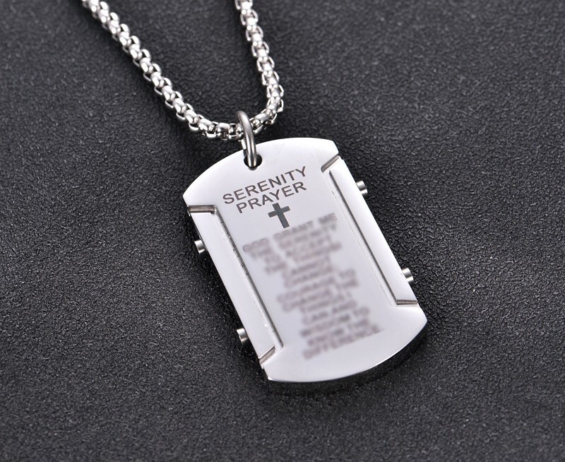 Men's High-Quality Stainless Steel Cross Amulet Necklace Pendant