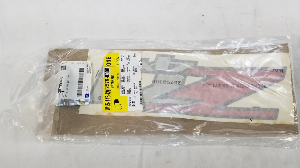 Genuine 2007-2014 GM Z71 4x4 Rear Tailgate Logo Emblem Badge Decal 25798300