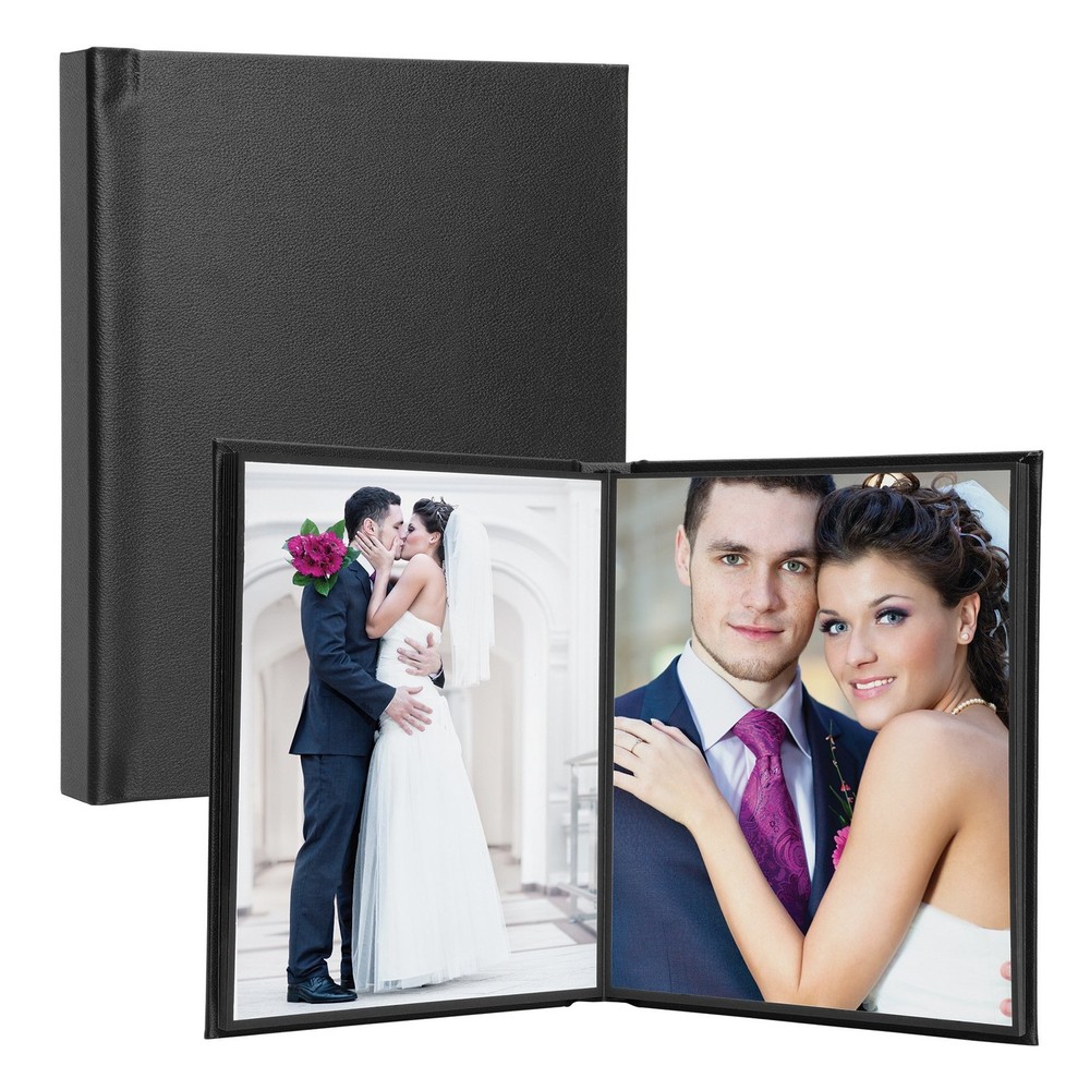 8x10 Black Leather Self-Adhesive Photo Album  