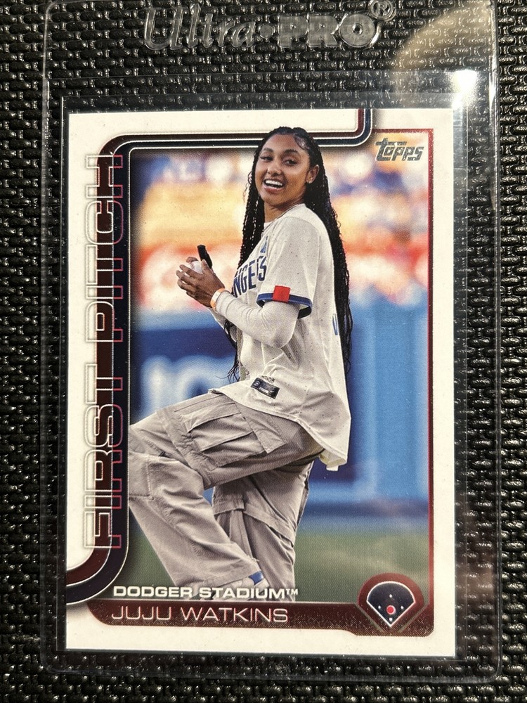 2025 Topps Series 1 First Pitch Juju Watkins Dodgers Card FP-3