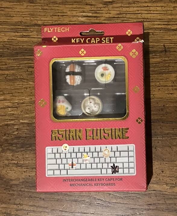 4 Asian  Cuisine Interchangeable Key Caps For Mechanical Keyboards ByFlytech