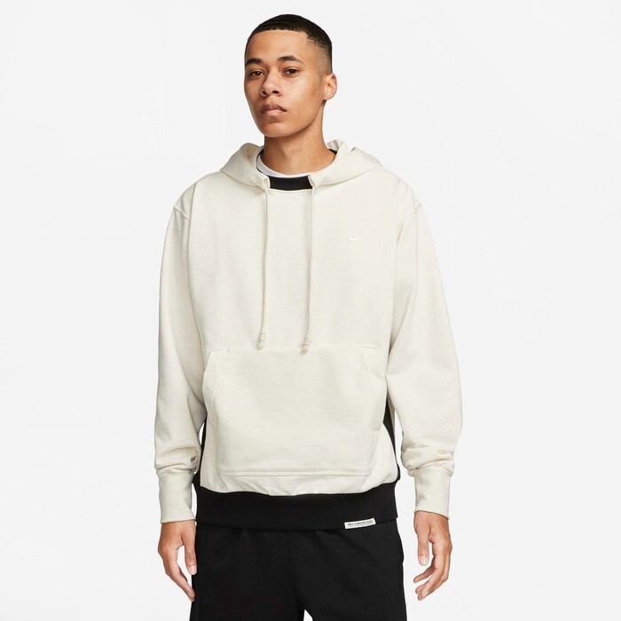 Nike Dri-FIT Pullover Basketball Hoodie Ivory Black DQ5818-027 Men's Size XL 2XL