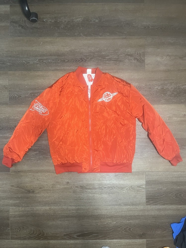 Toy Story Pizza Planet Bomber Jacket Y2K Style Size L