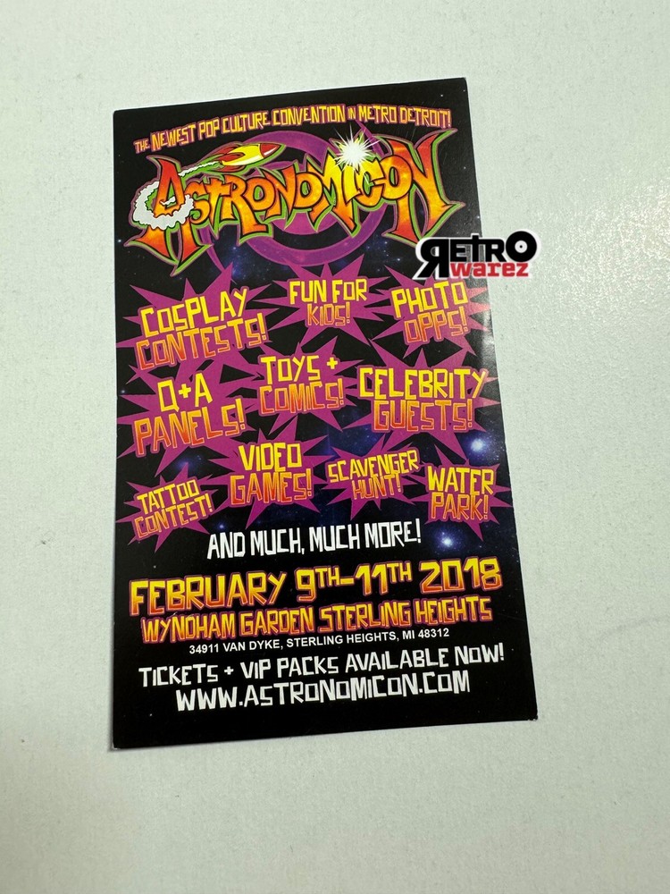 Twiztid - Astronomicon 2018 DS Small Flyer 3.25x5” Horror Comic Convention MNE