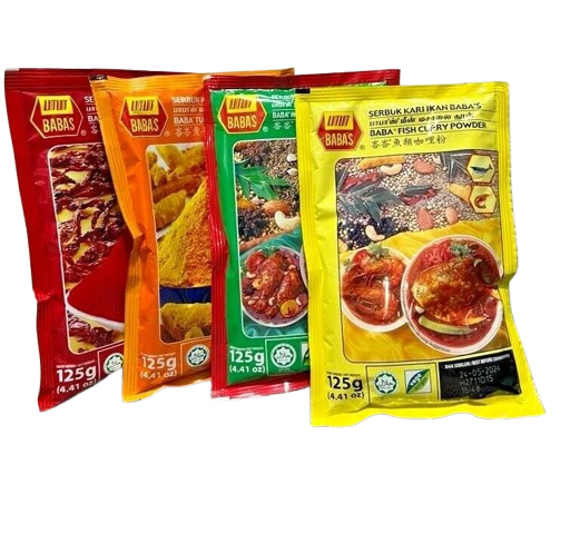 Baba's 2x125g Indian Curry Spice Mix for Fish Meat Chili Turmeric  