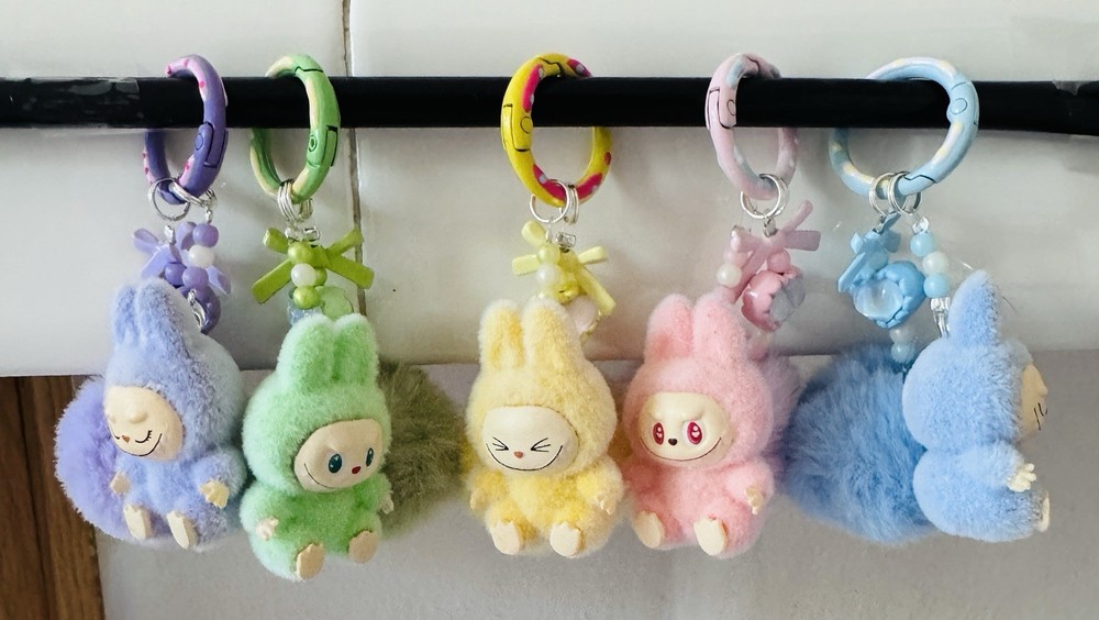 Labubu Mini Keychain Pendant Gift in Green