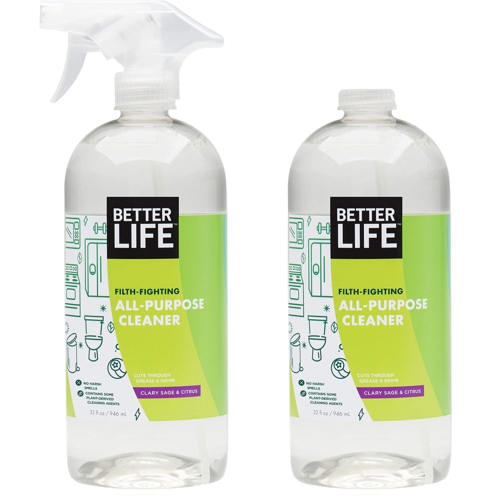 All Purpose Cleaner - Multipurpose Home and Kitchen Cleaning Spray for Glass,...