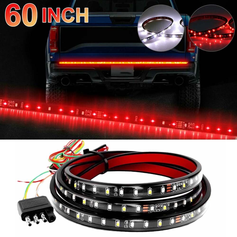 60INCH LED Truck Tailgate Light Bar Brake Reverse Turn Signal Stop Tail Strip #Y