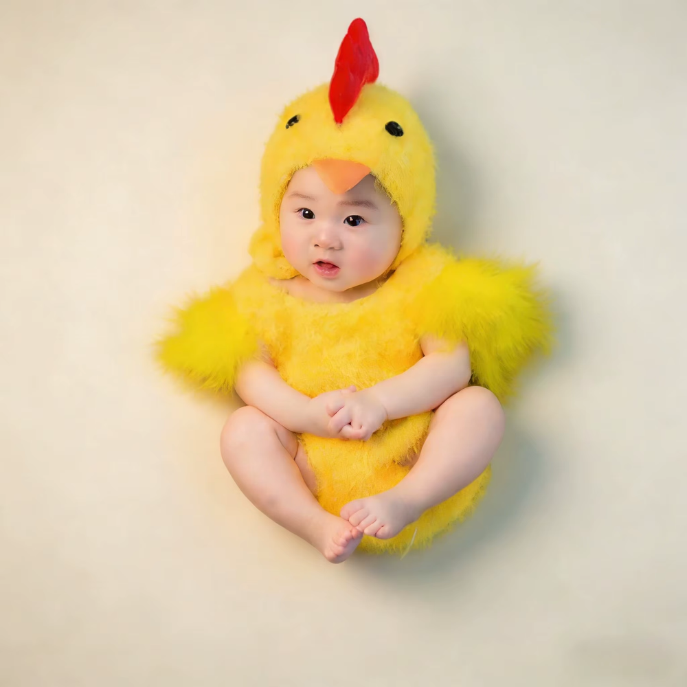 0-3 Months Chicken Baby Photography Suit Newborn Infant Studio Shoot Costume