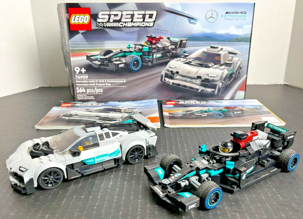 LEGO Speed Champions Mercedes-AMG F1 W12 & Project One 76909 Racing Duo Set