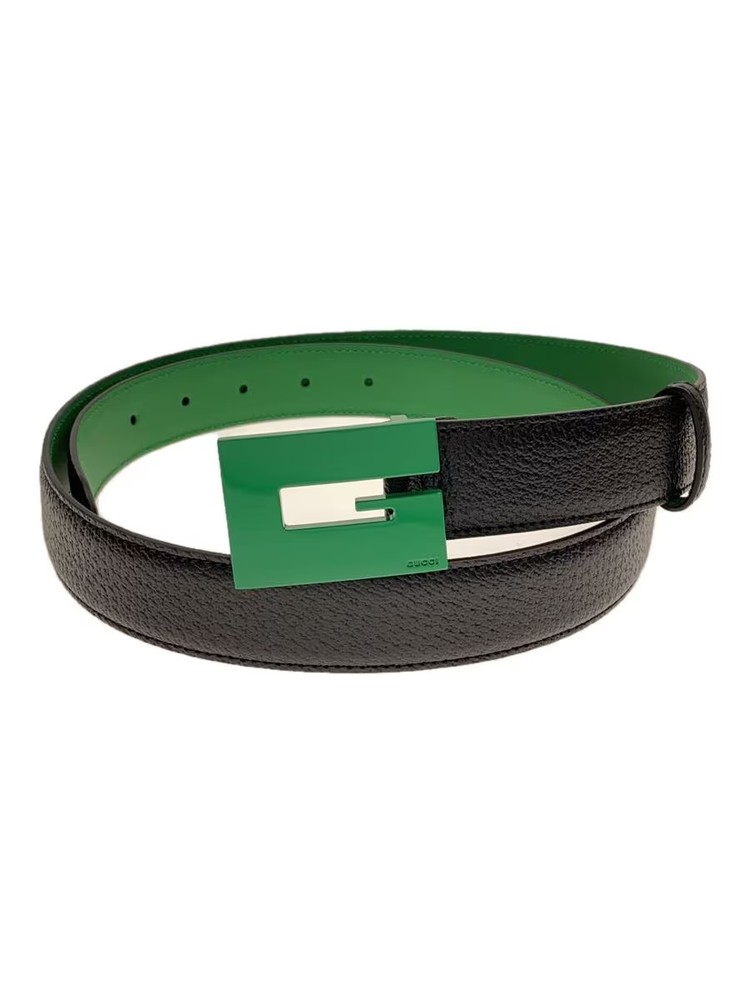 GUCCI Black Mens Leather Belt 709974 AABY9